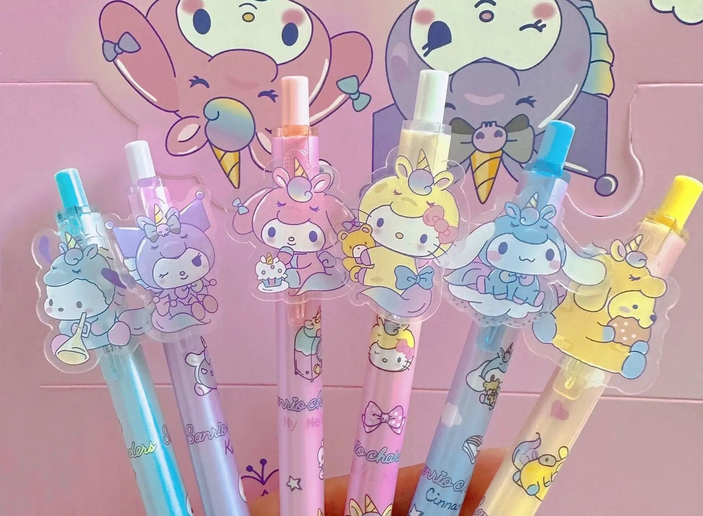 NEW! Anime Unicorn Pens / Cute HK Characters