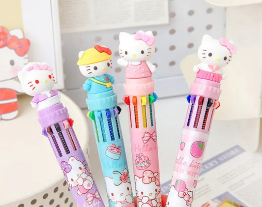 Cute Anime Multicolored pen / HK